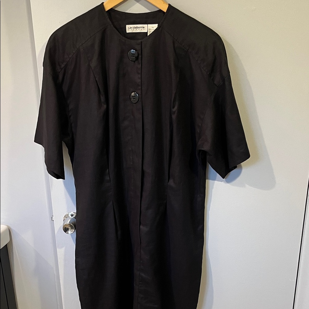 Liz Claiborne Linen Dress black